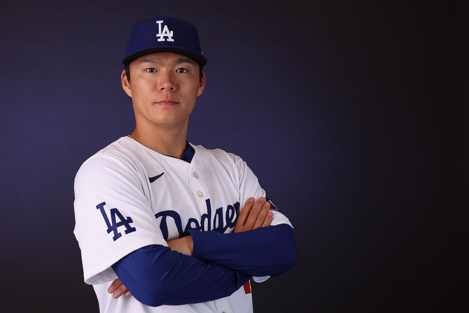 Dodgers pitcher Yoshinobu Yamamoto (Image via Getty)