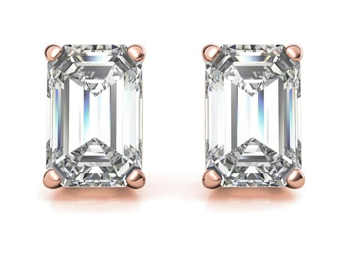 The Facet jewel diamond earrings (Image via Amazon)