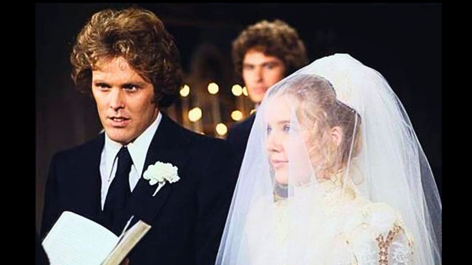 Wings Hauser and Melody Thomas Scott in a still from the soap (Image via CBS)