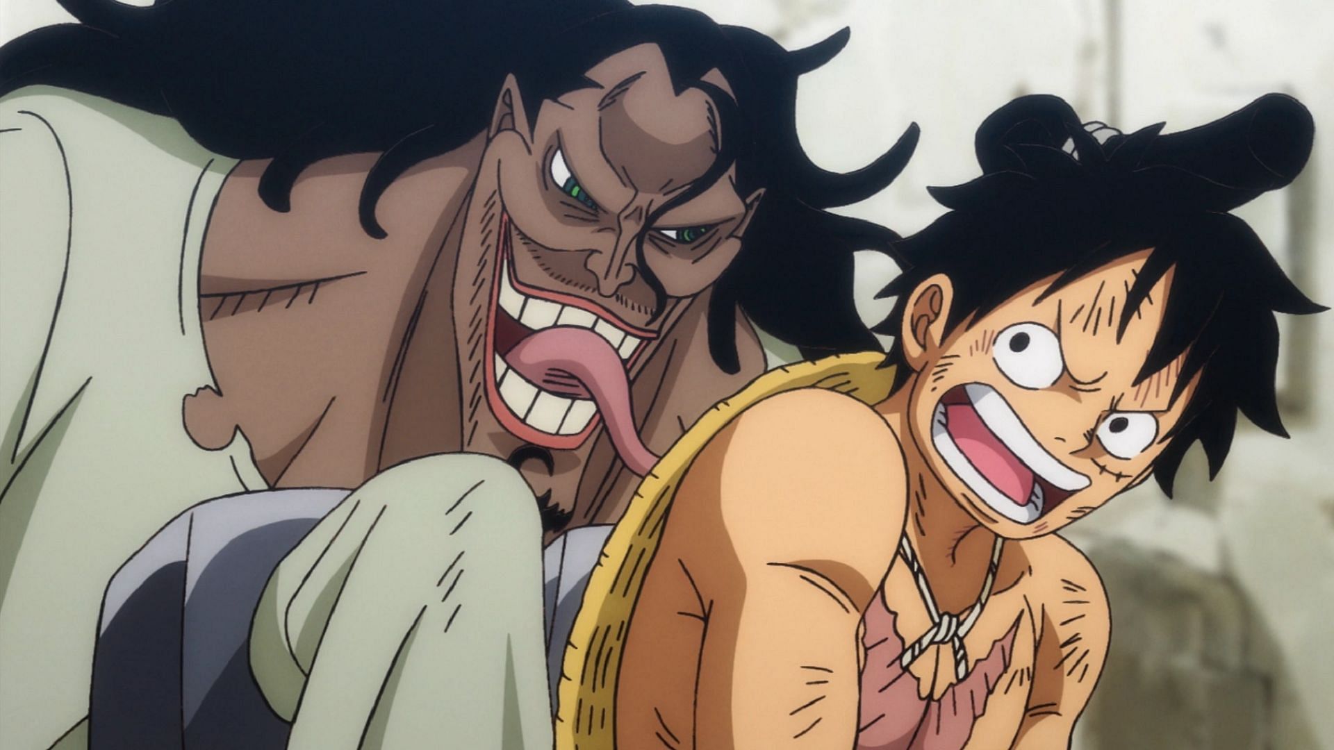 Caribou and Luffy as seen in the One Piece anime (Image via Toei Animation)