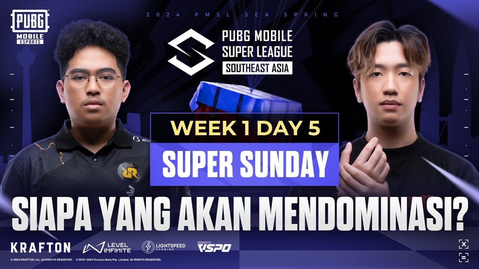 PMSL Week 1 Super Sunday featured six matches (Image via PUBG Mobile)