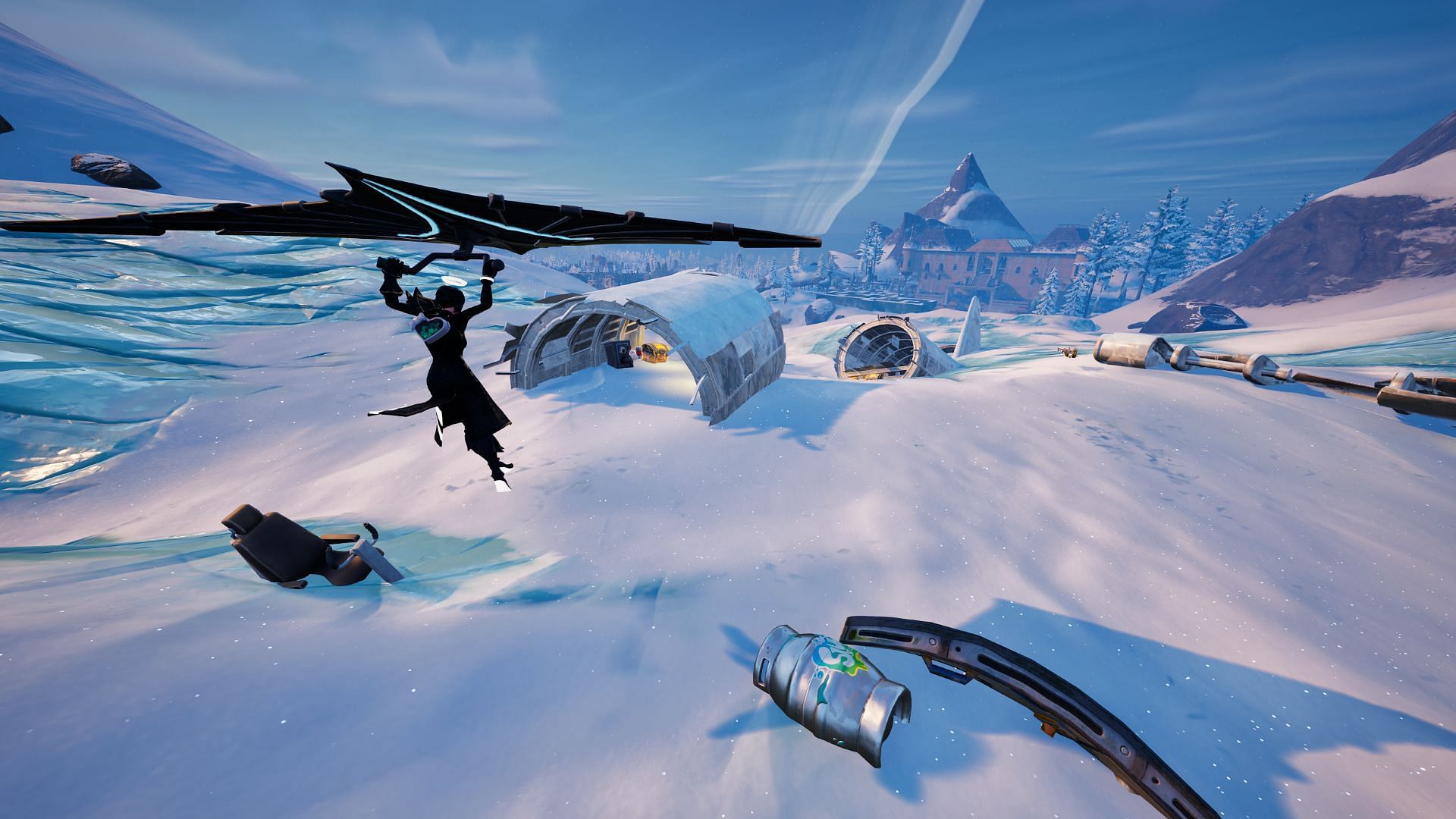 How to spin degrees while airborne and on foot (Image via Epic Games/Fortnite)