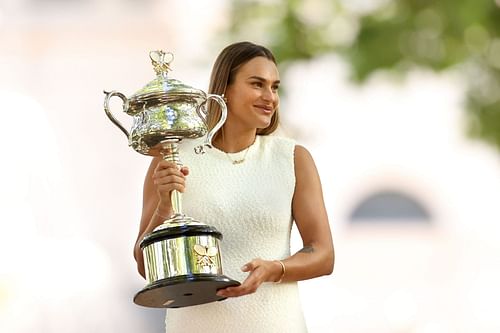 Aryna Sabalenka at the 2024 Australian Open.