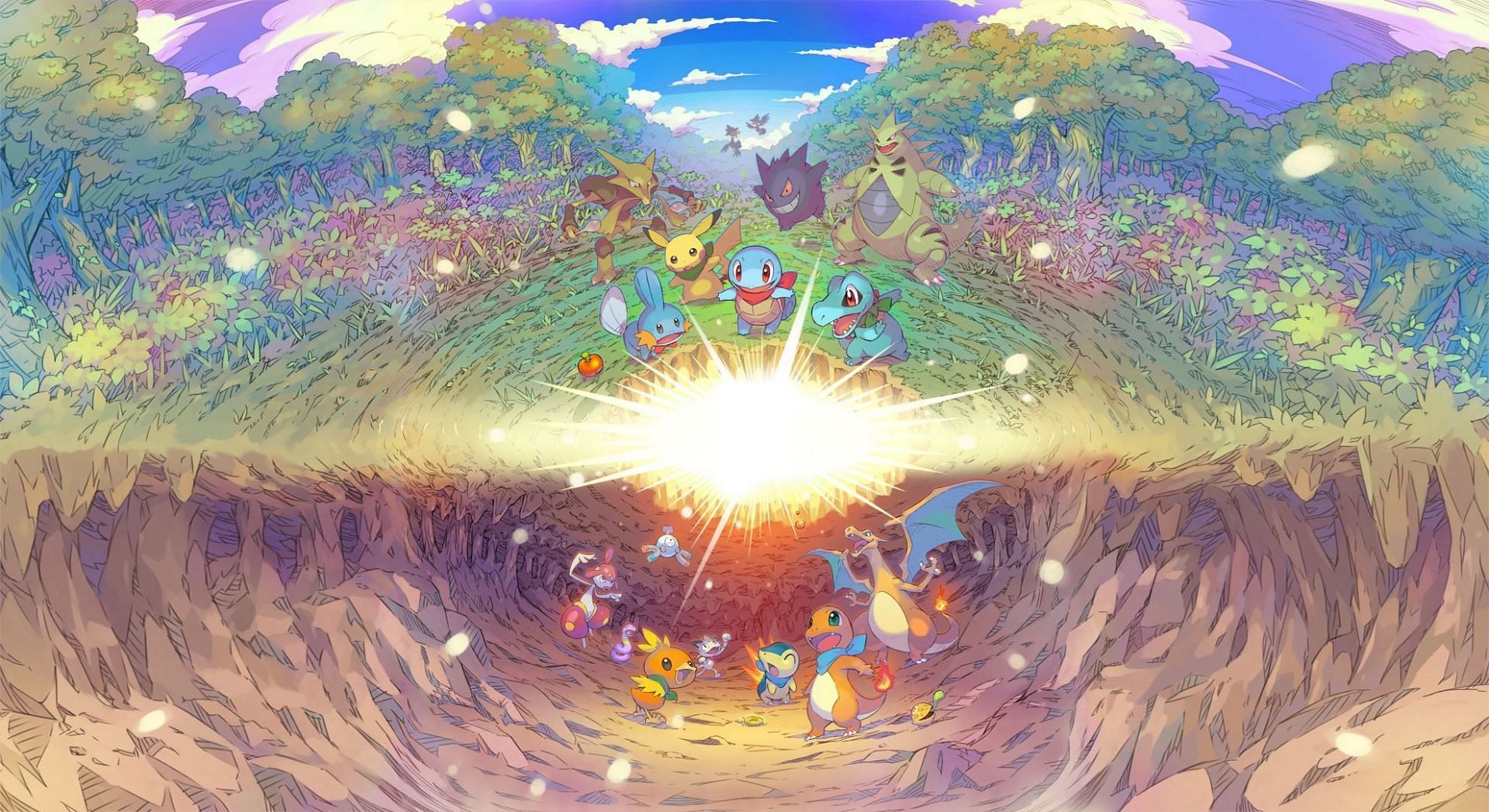Official artwork for Pokemon Mystery Dungeon: Rescue Team DX (Image via The Pokemon Company)