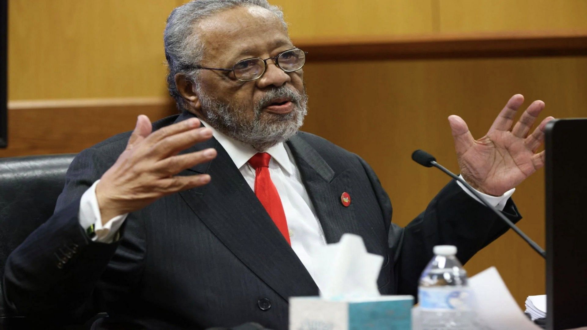 Fani Willis Father Testifying on Stand (Photo by Alyssa Pointer-Pool/Getty Images)