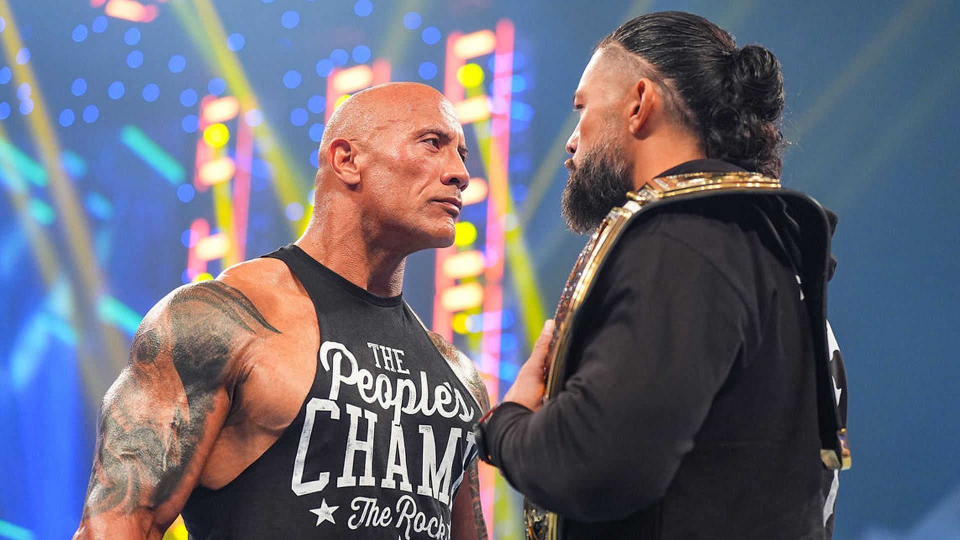 The Rock and Roman Reigns on Friday Night SmackDown!
