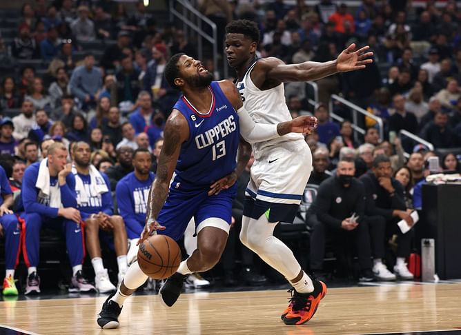 Watch: Paul George makes Anthony Edwards touch earth as All-Star guards go at each other