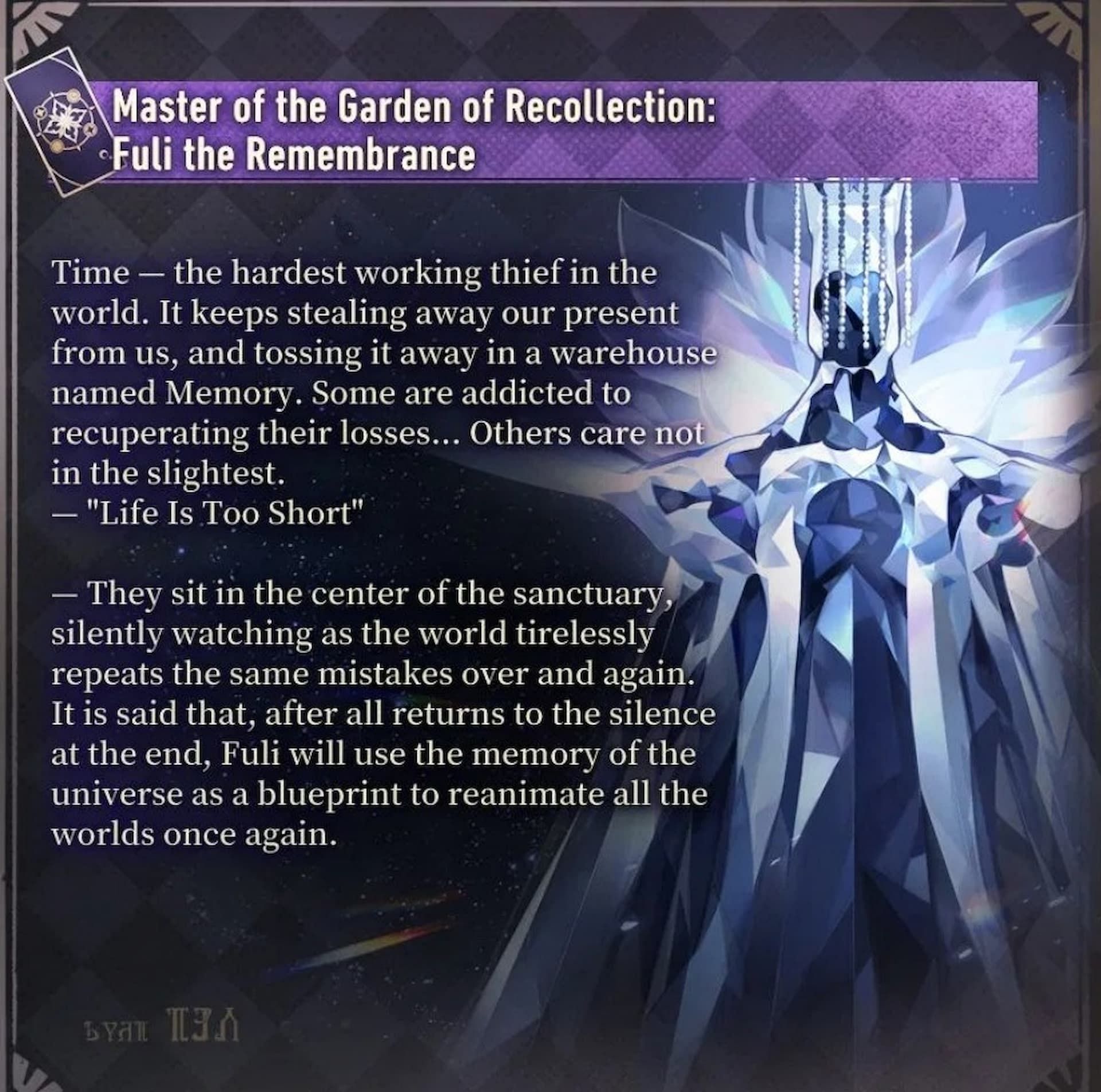 Master of the Garden of Recollection: Fuli the Remembrance in Honkai Star Rail 2.0 (Image via HoYoverse)