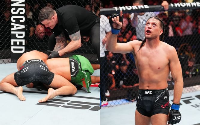 Conor McGregor's coach reacts to Brian Ortega practicing the same arm-triangle he choked Yair Rodriguez with minutes before walking out at UFC Mexico