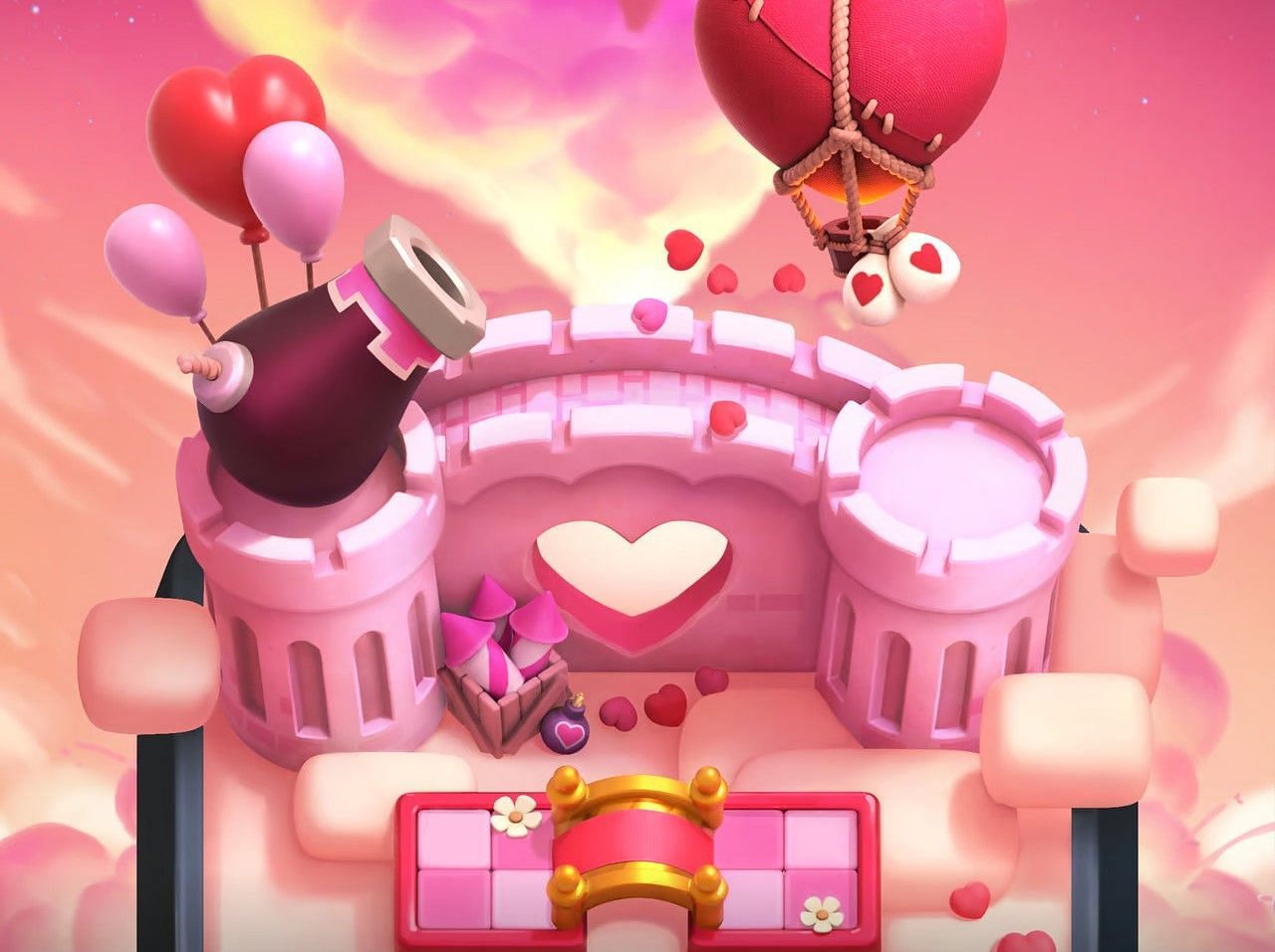 Valentine-themed battle arena (Image via RoyaleAPI)