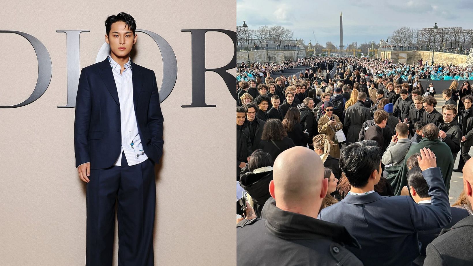 &ldquo;The golden retriever in him is thriving&rdquo;: Fans react as a video of SEVENTEEN&rsquo;s Mingyu smiling through the mobbing crowd at the Dior show goes viral. (Images via X/@dior &amp; Instagram/@min9yu_k)
