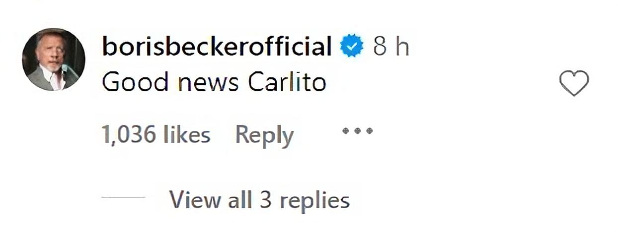 Boris Becker on Instagram