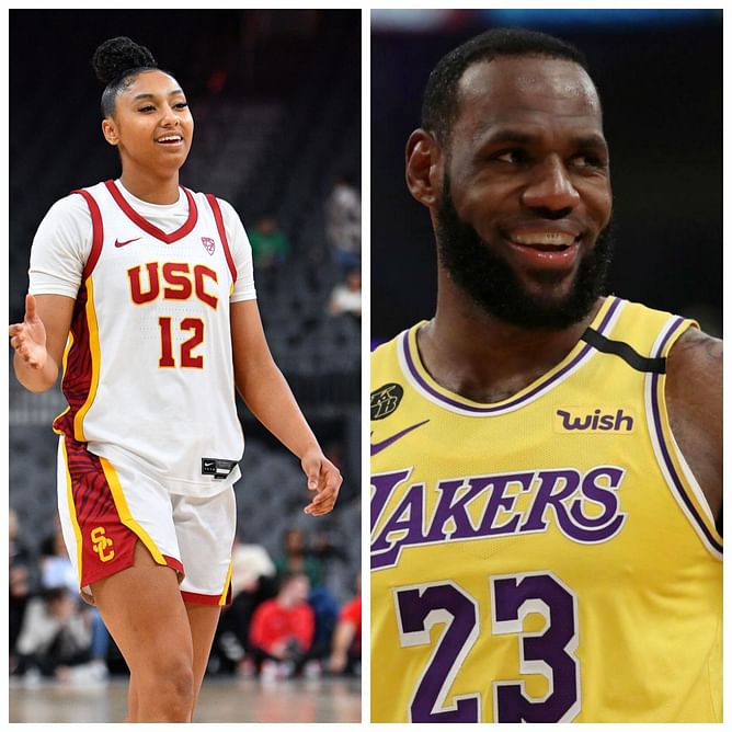 “Legend”: USC guard JuJu Watkins in awe of ‘busy’ LeBron James’ courtside presence at NCAAW games