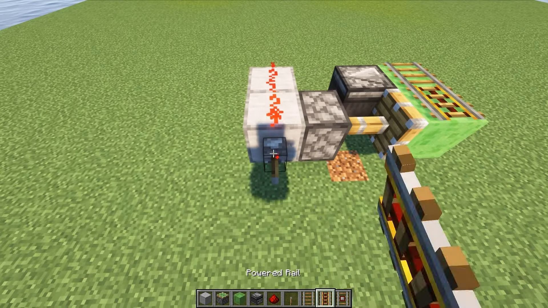 The rail duper is incredibly easy to build in Minecraft (Image via BrianCraft/YouTube)