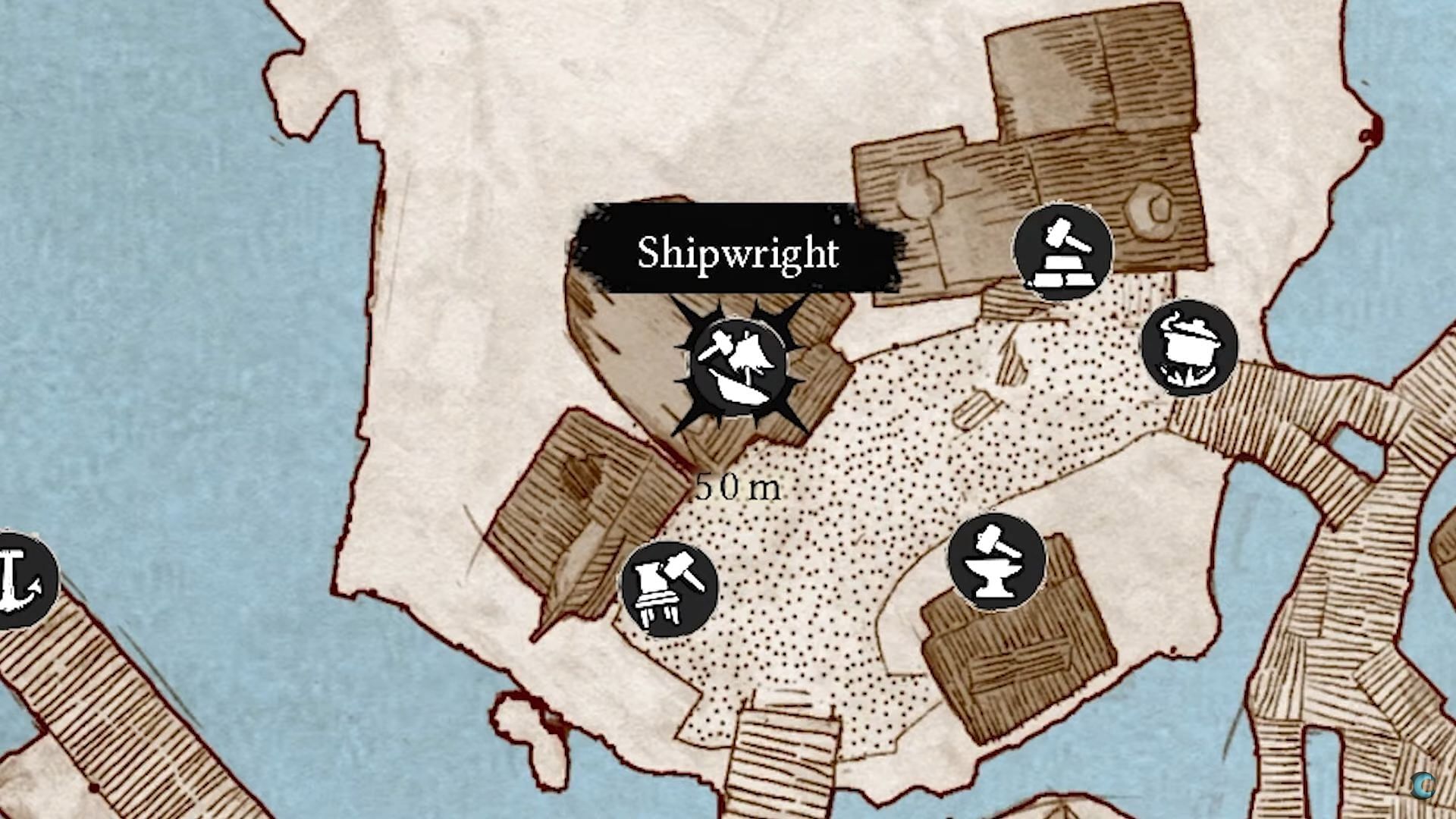 You can buy a ship blueprint from the shipwright. (Image via Ubisoft || ConCon on YouTube)