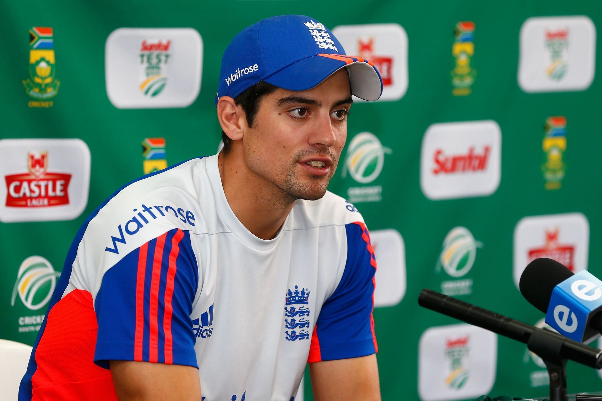 Alastair Cook during England Media Access