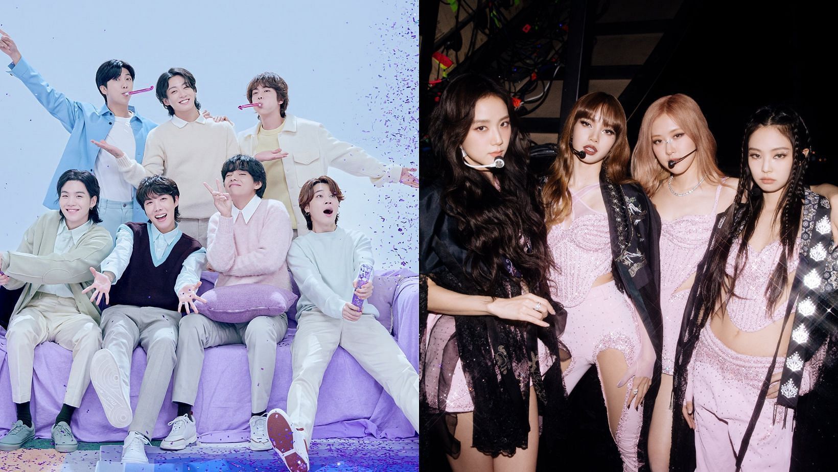 North Korean media&rsquo;s claims BTS and BLACKPINK treated like &lsquo;slaves&rsquo; by their agencies resurface online. (Images via X/@bts_bighit &amp; @BLACKPINK)