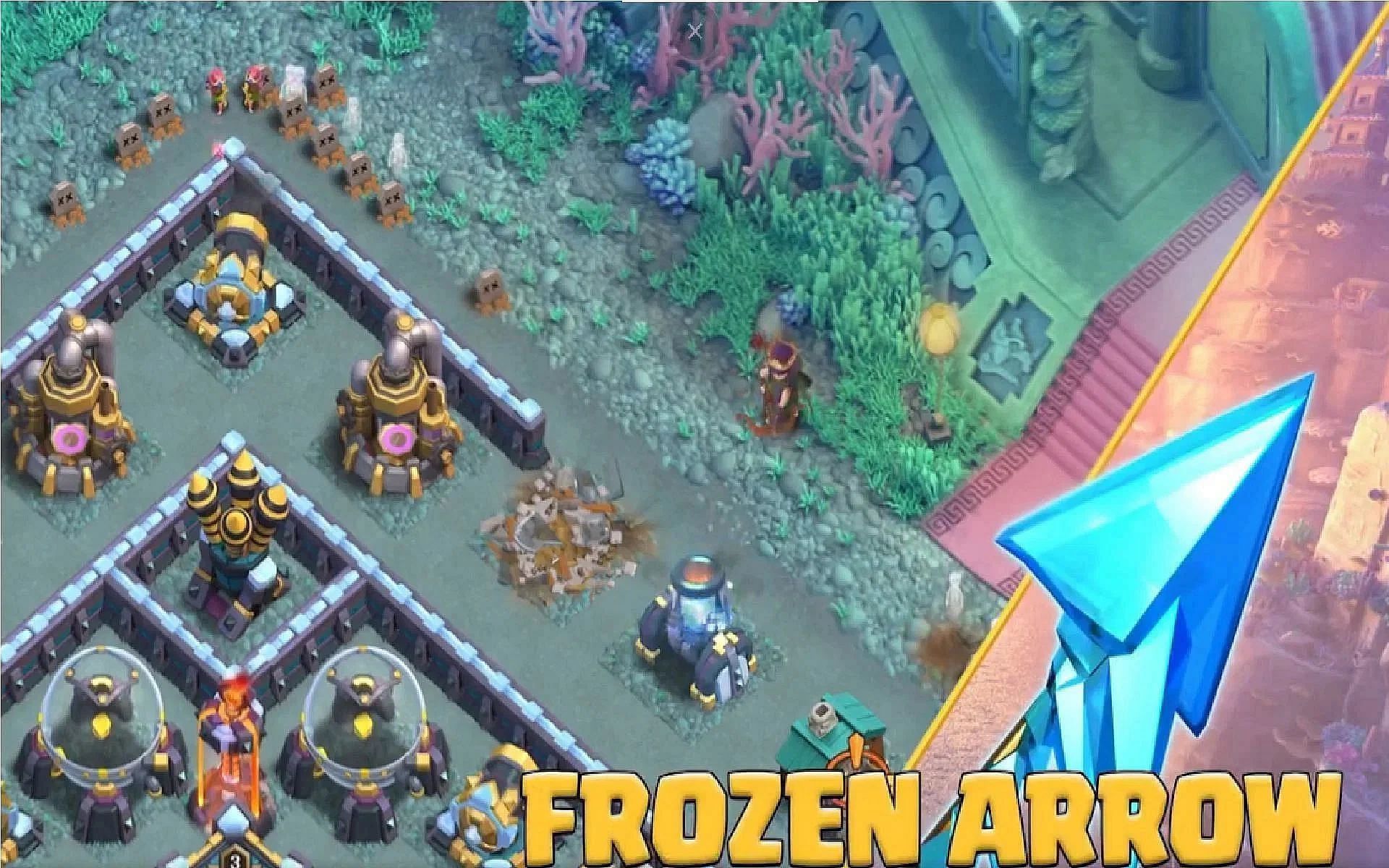 Frozen Arrow is the latest Hero Equipment you can buy from Traders Shop in Clash of Clans (Image via Supercell)