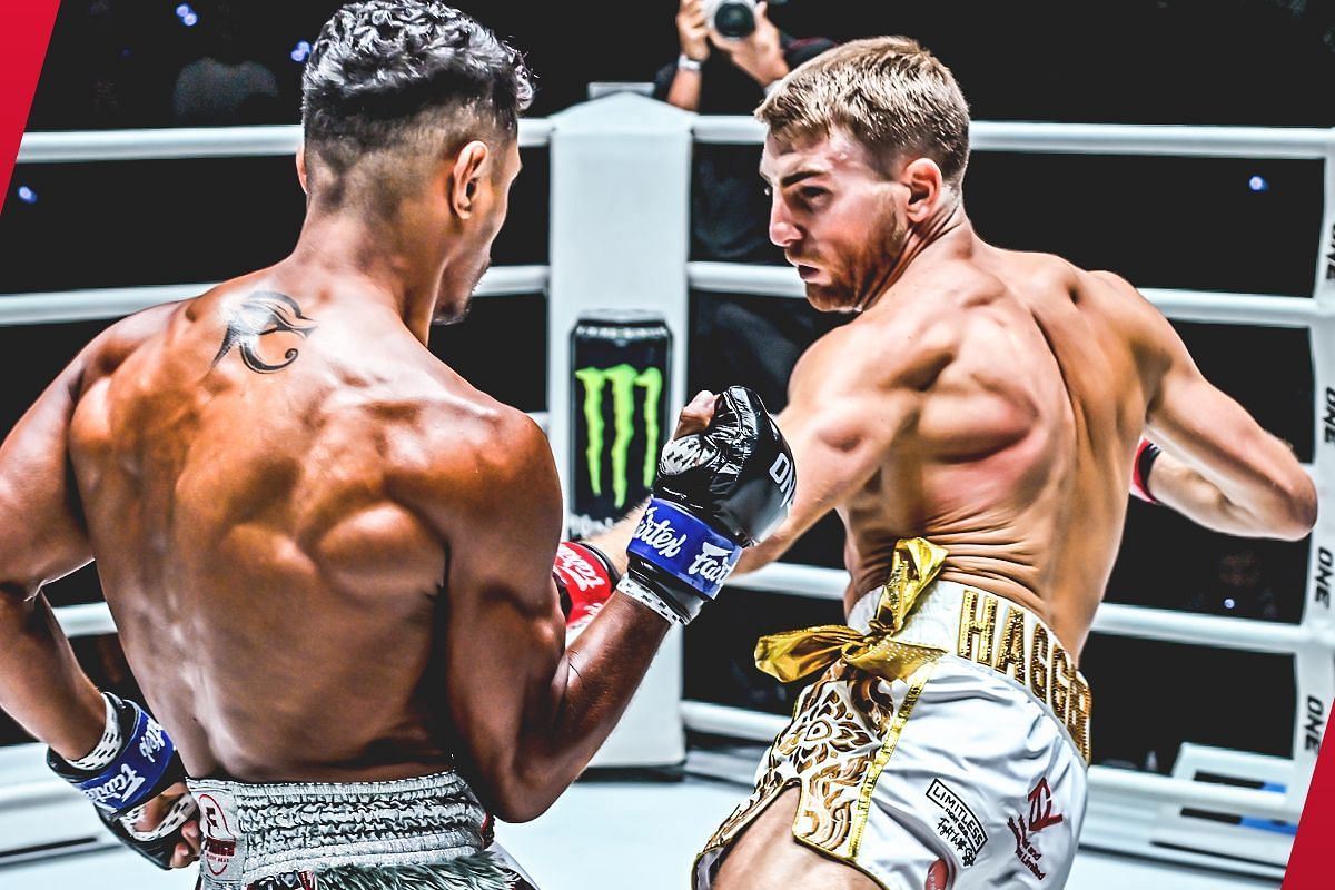 Jonathan Haggerty fighting Felipe Lobo | Photo credits: ONE Championship