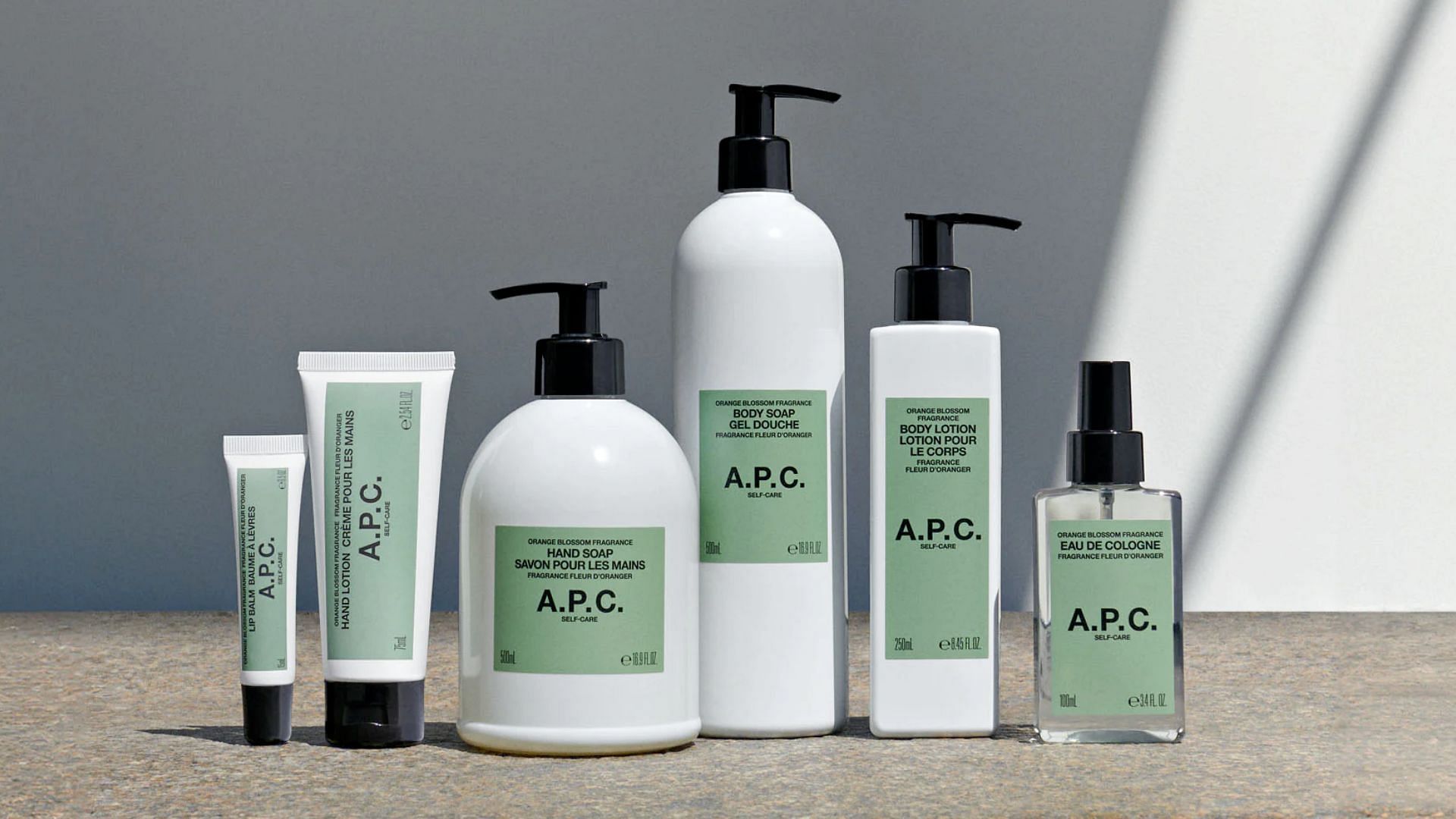 A.P.C. Self-Care collection (Image via A.P.C.)