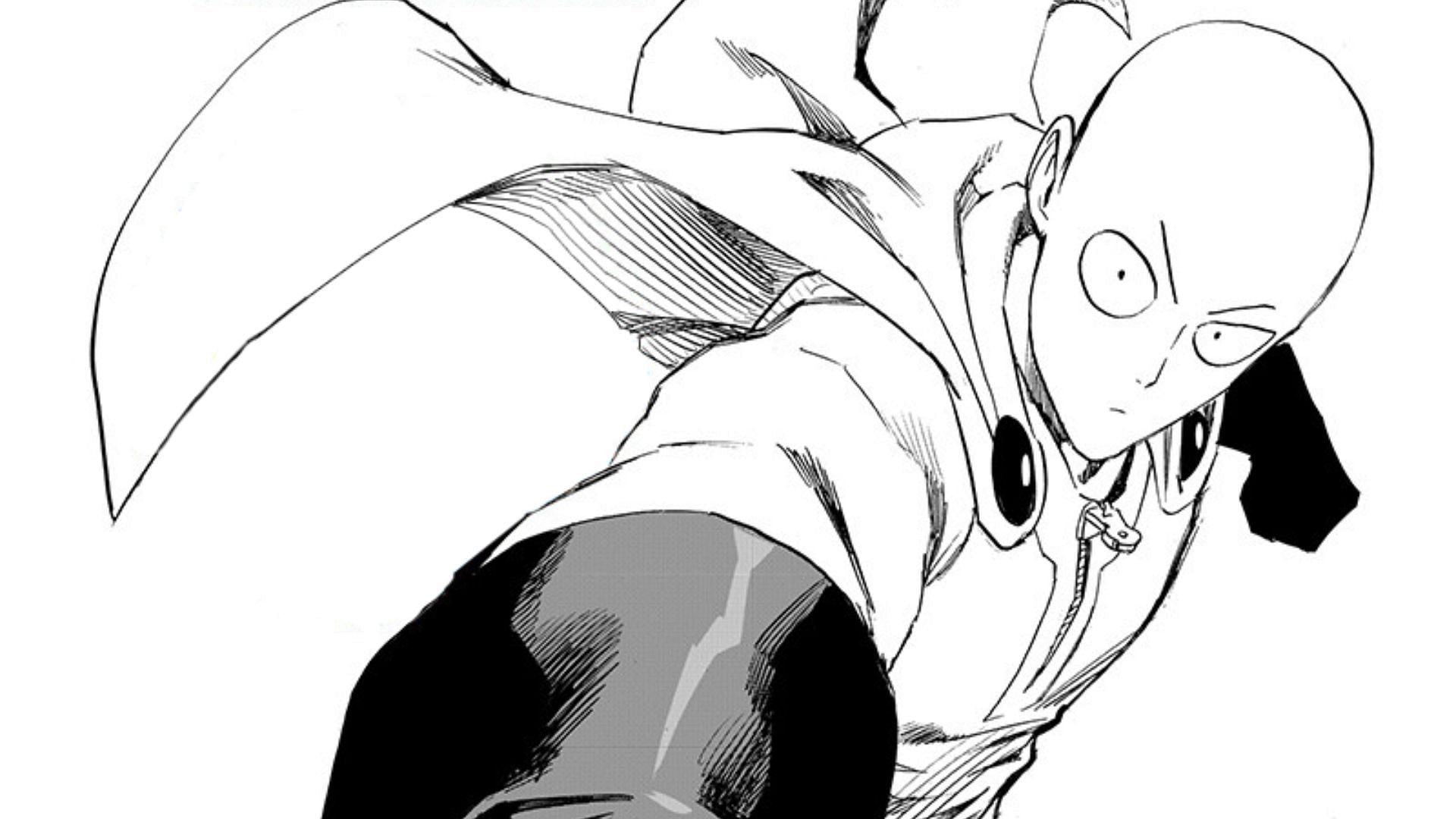 Saitama as seen in the One Punch Man manga (Image via Shueisha)