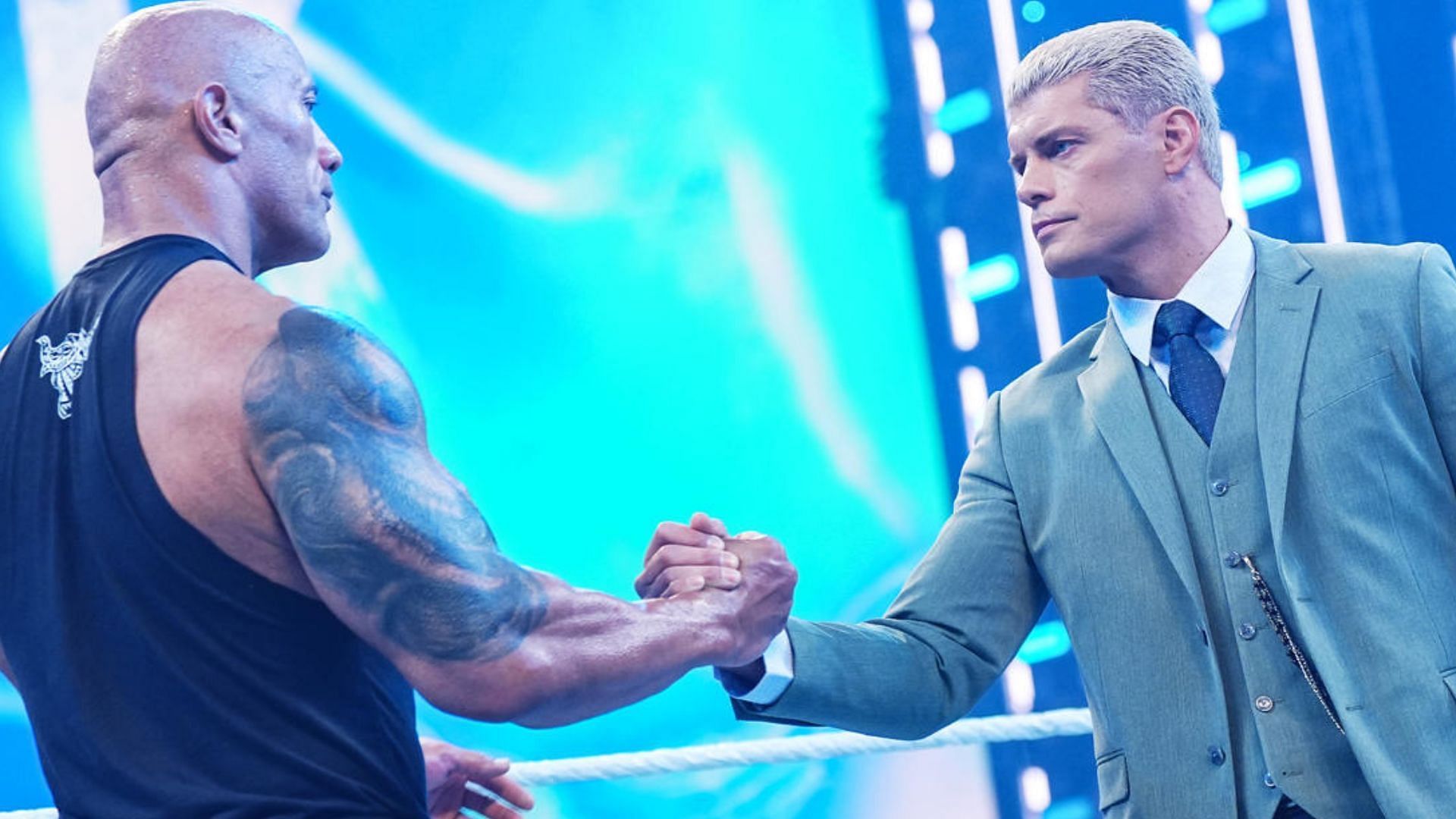 Rhodes and The Rock on SmackDown.