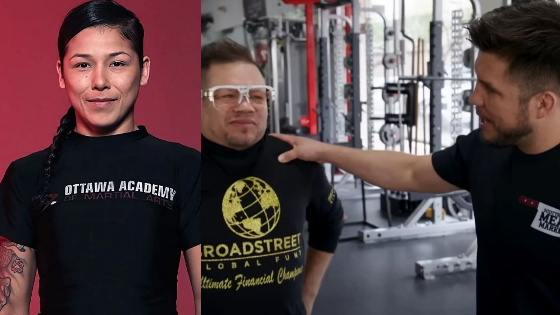 Canadian MMA star Ashley Nichols (left) passes away, Henry Cejudo (right) admits firing his coach was a prank [Images courtesy of @invictafights &amp; @henry_cejudo on X &amp; Instagram]