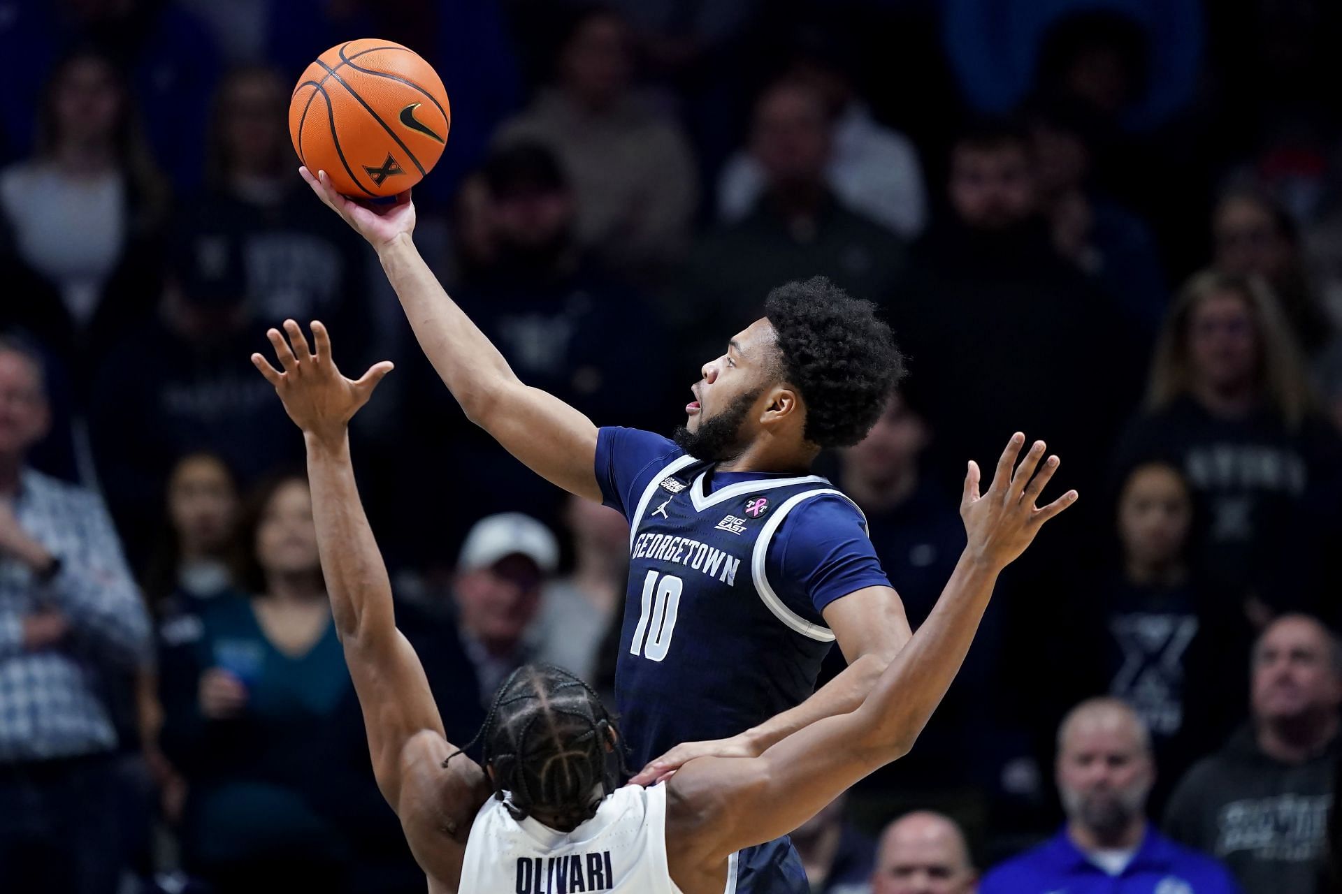 Georgetown, and standout guard Jayden Epps, will have a tough task hosting UConn.