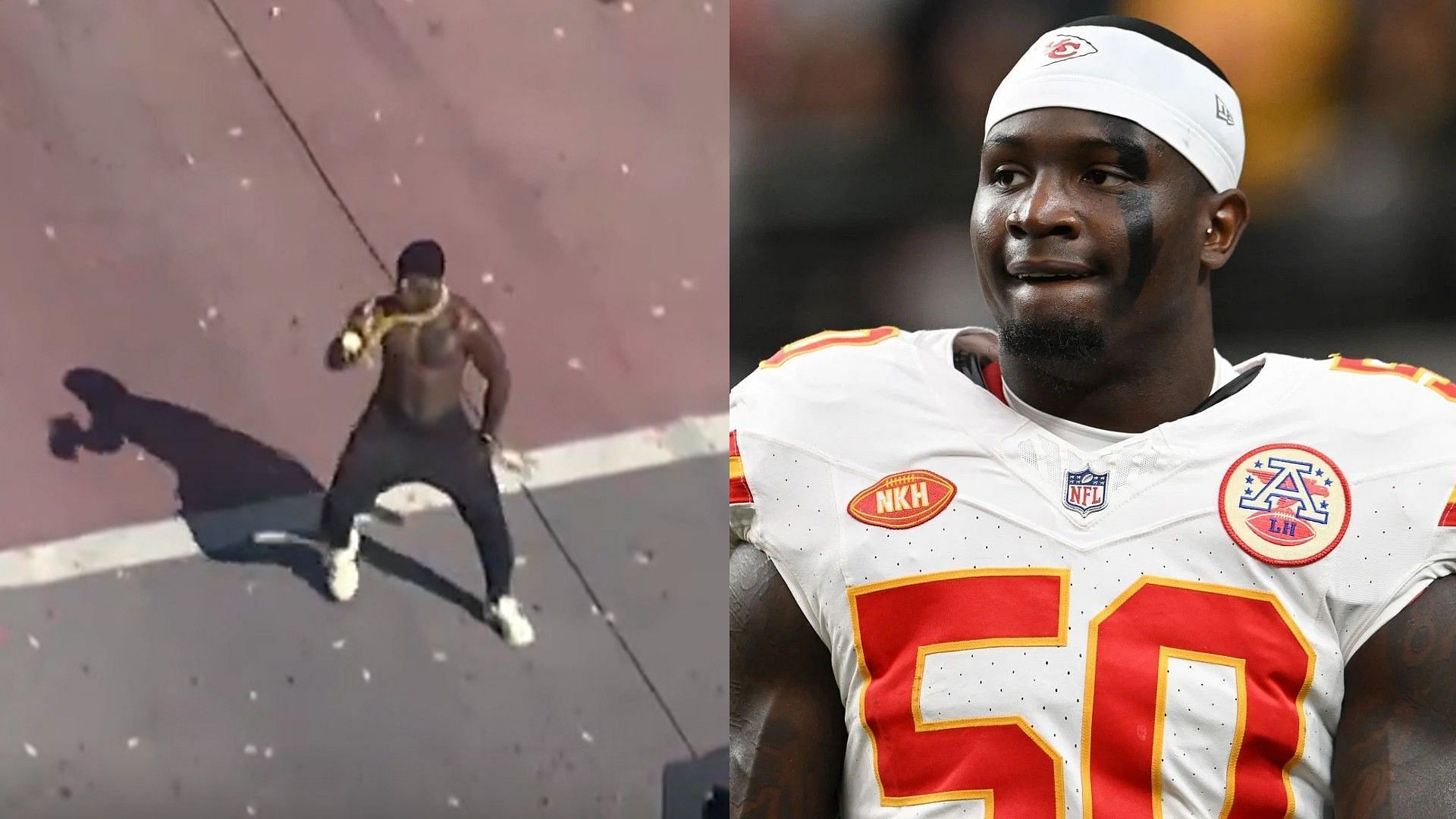 WATCH: Willie Gay runs shirtless on streets during Kansas City Chiefs&rsquo; Super Bowl parade