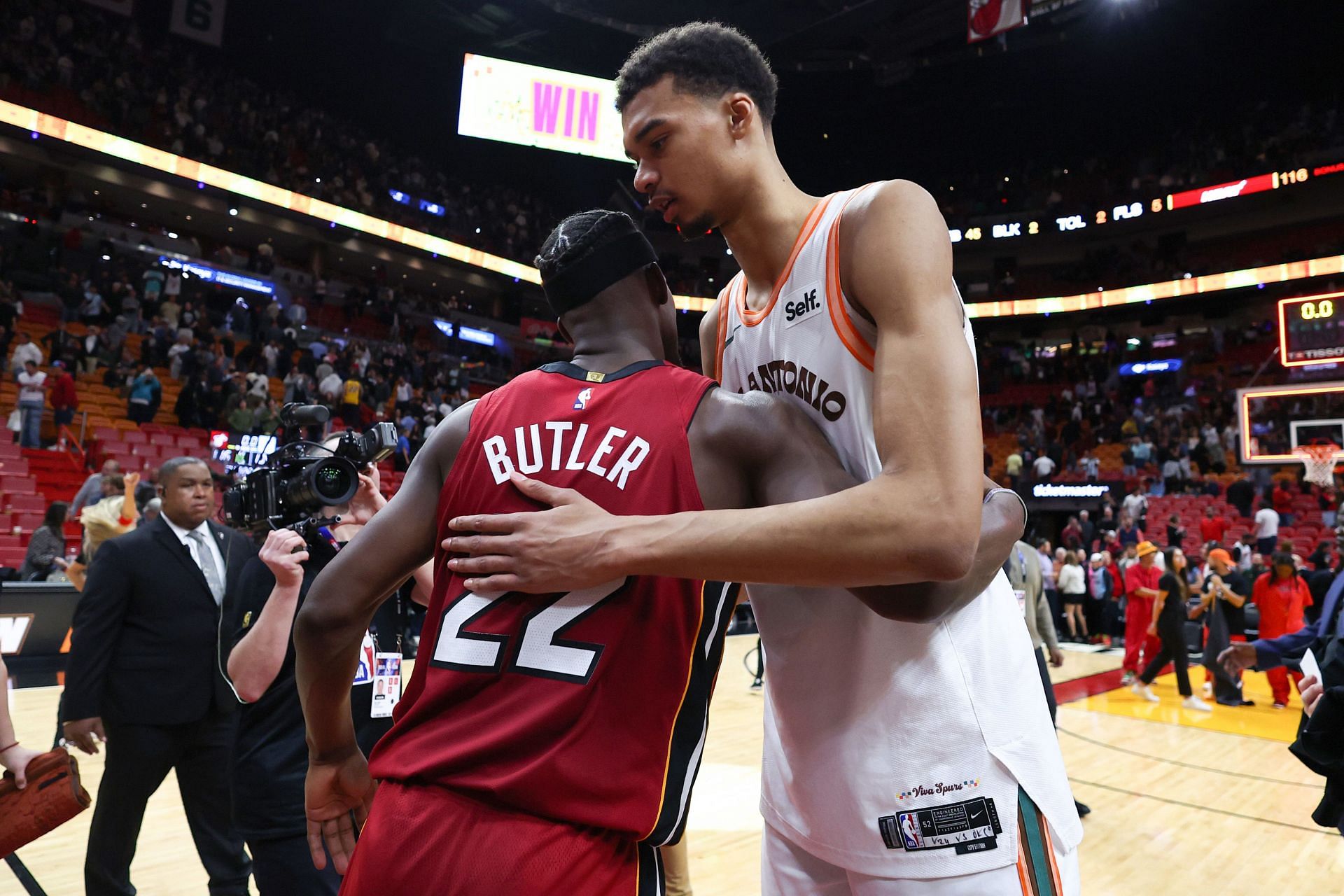 San Antonio Spurs v Miami Heat