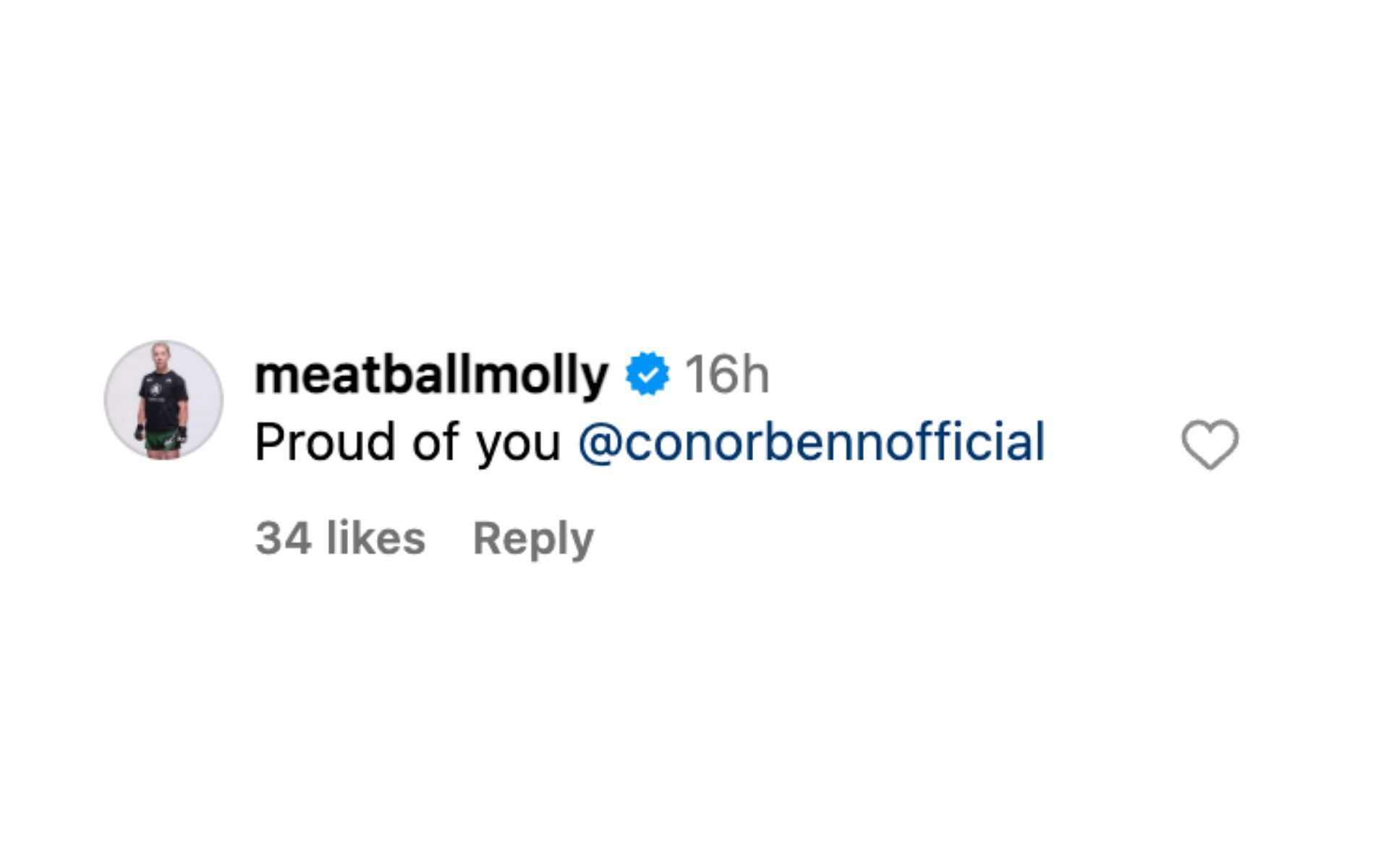 Molly McCann&#039;s comment on Conor Benn&#039;s recent revelation on mental health