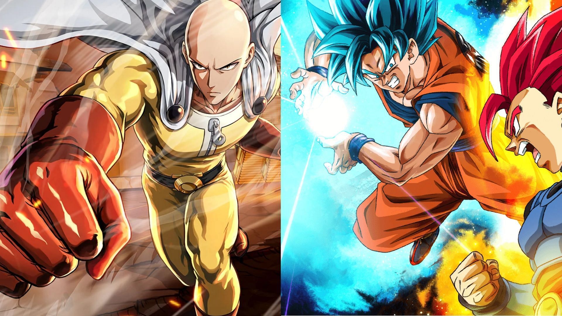 These combat-driven anime games like One Punch Man World will surely keep you busy this February (Images via Perfect World and Bandai-Namco) 
