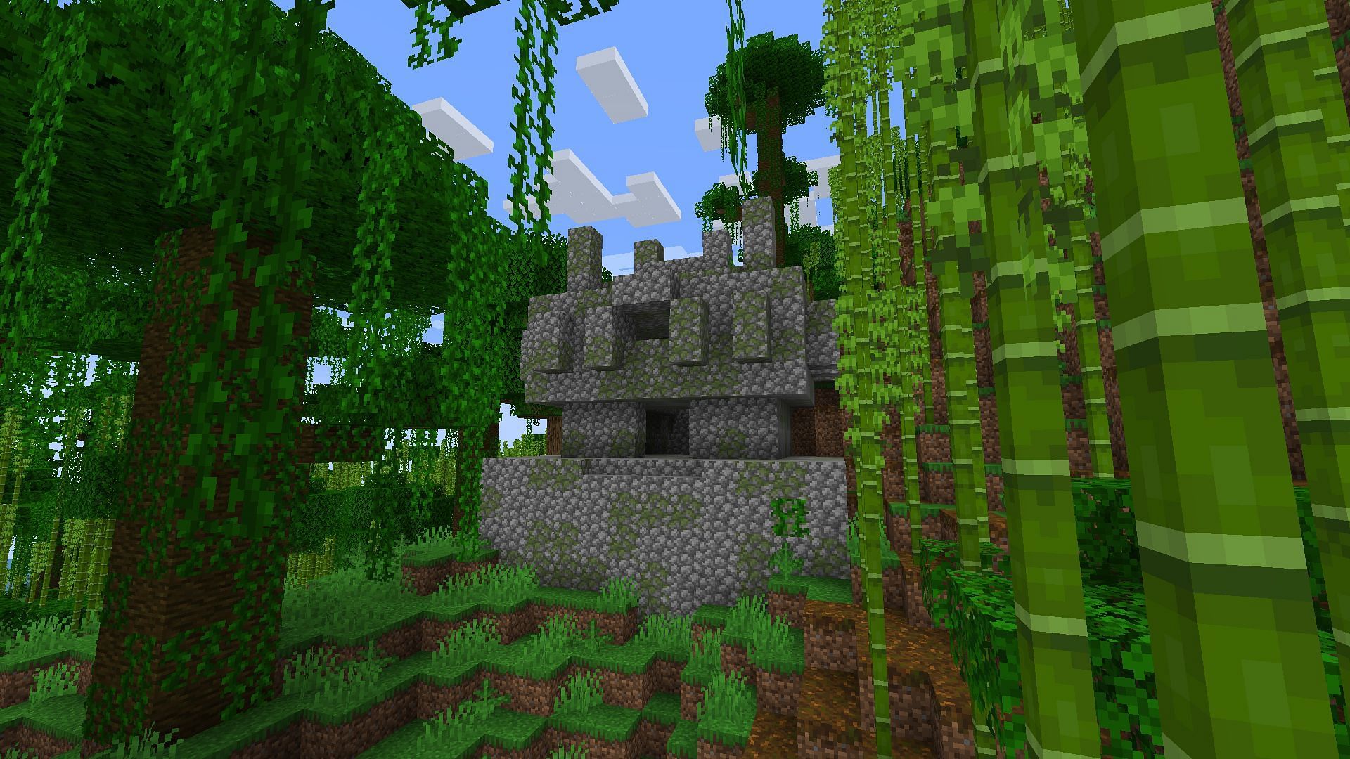 One of the jungle temples the seed has to offer (Image via Mojang)