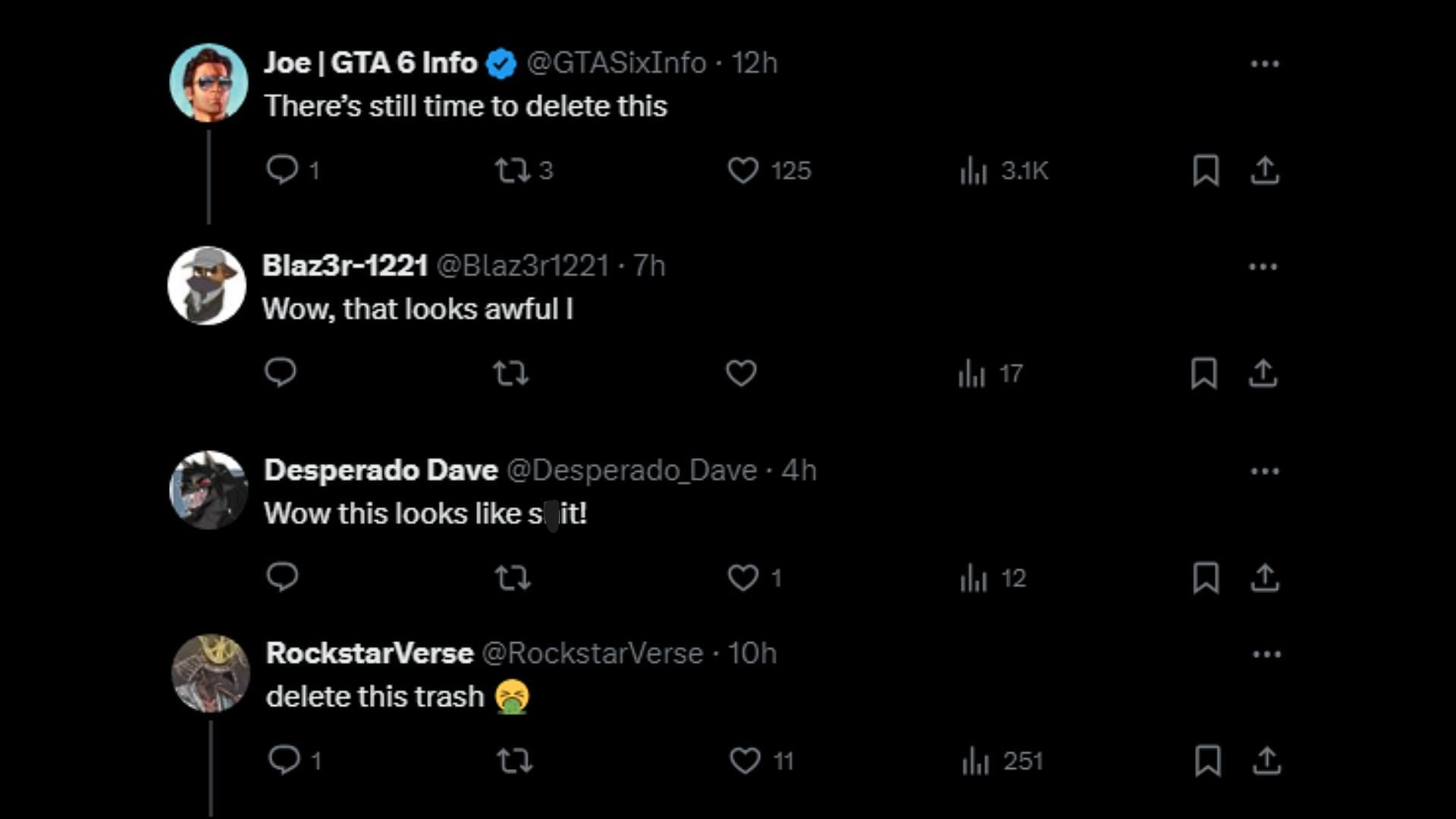 Reactions to Grand Theft Auto 6&#039;s fan-made Anime trailer 1/2 (Images via X)