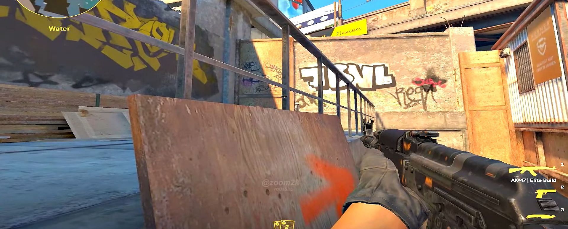 Wall bang spot on B Short (Image via Valve || YouTube/Zoom2k)