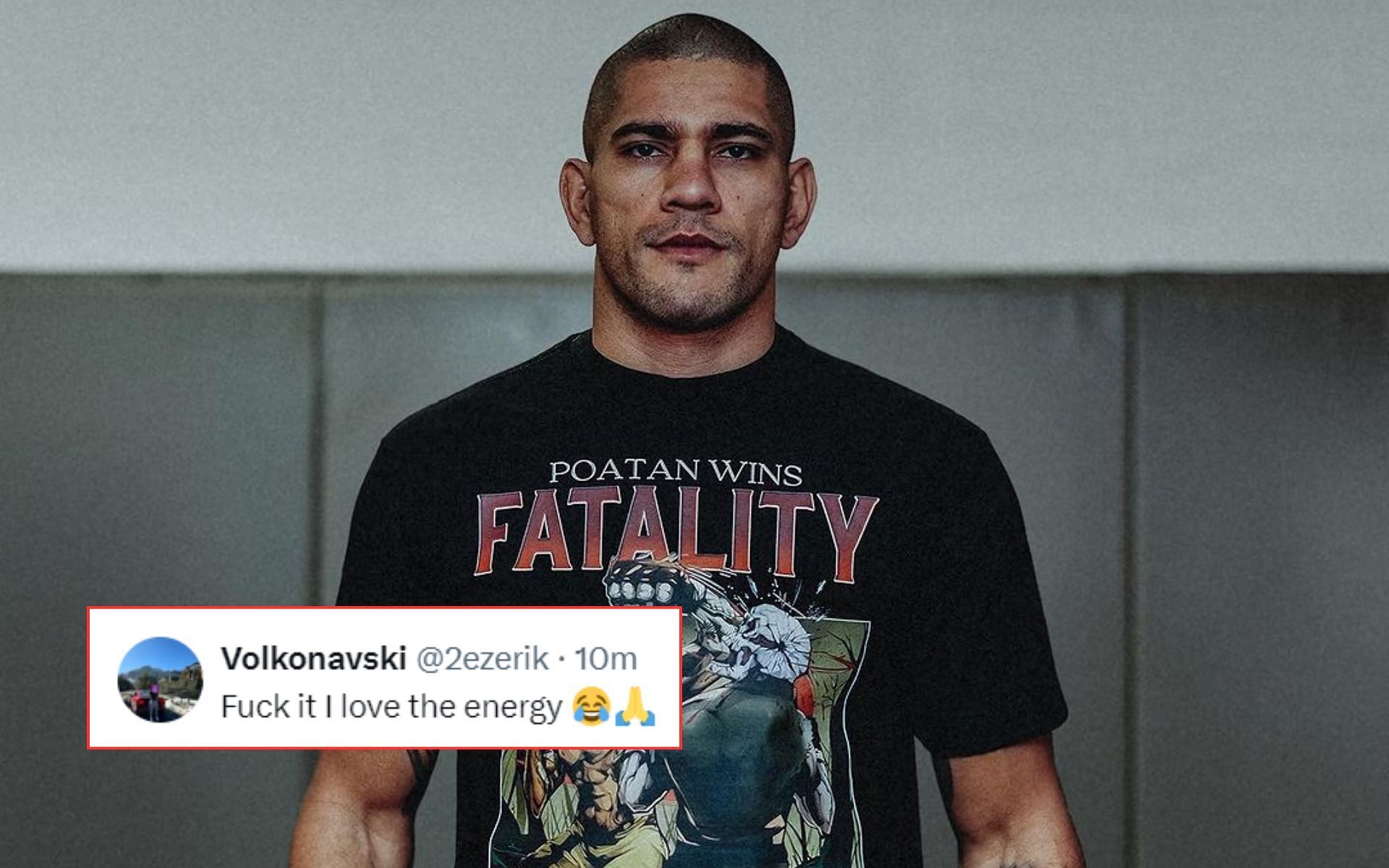 Alex Pereira gets called out by UFC debutant [Image courtesy @alexpoatanpereira on Instagram]