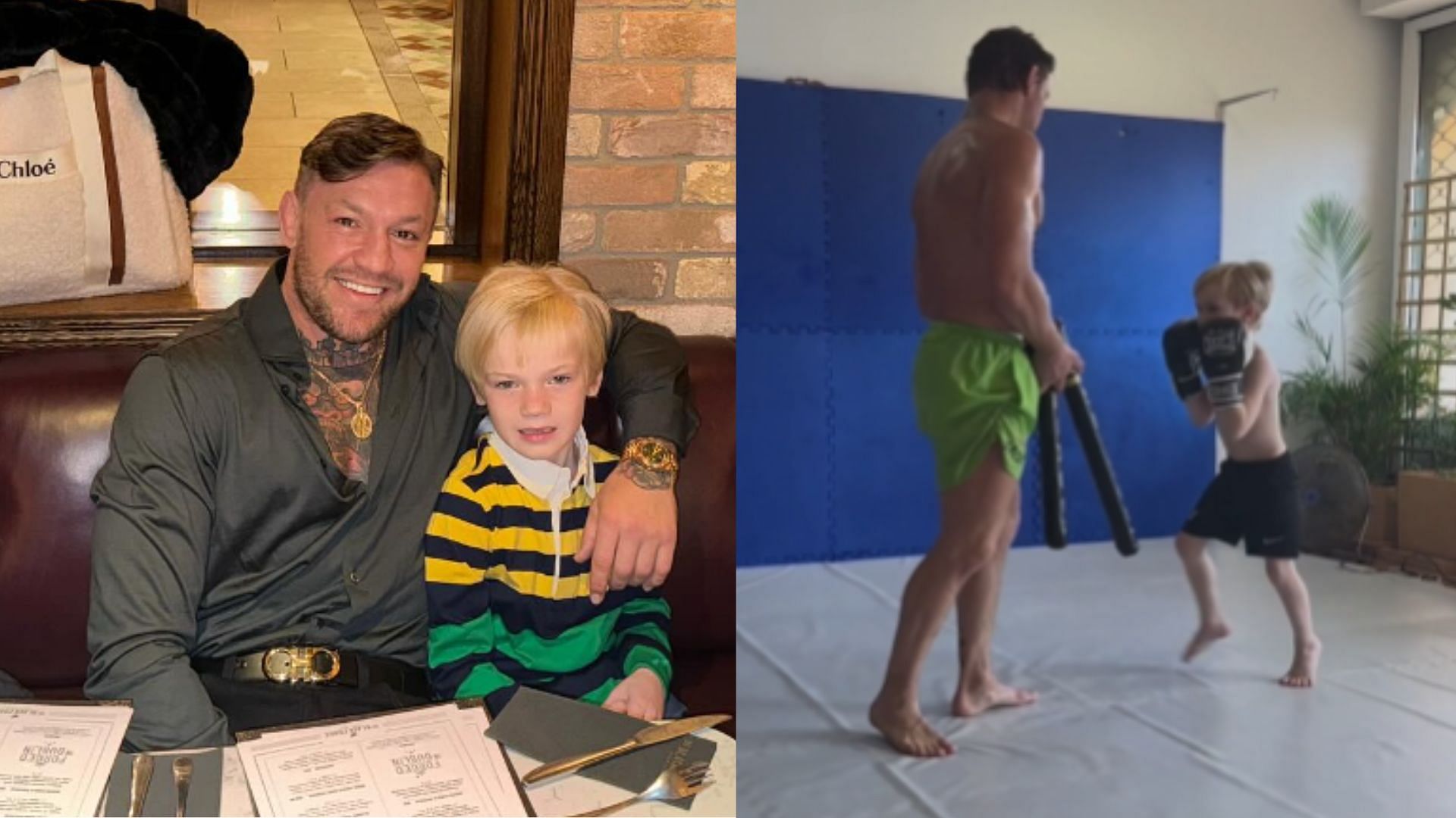 Conor McGregor discusses his sons training in MMA [Images courtesy of @thenotoriousmma on Instagram]