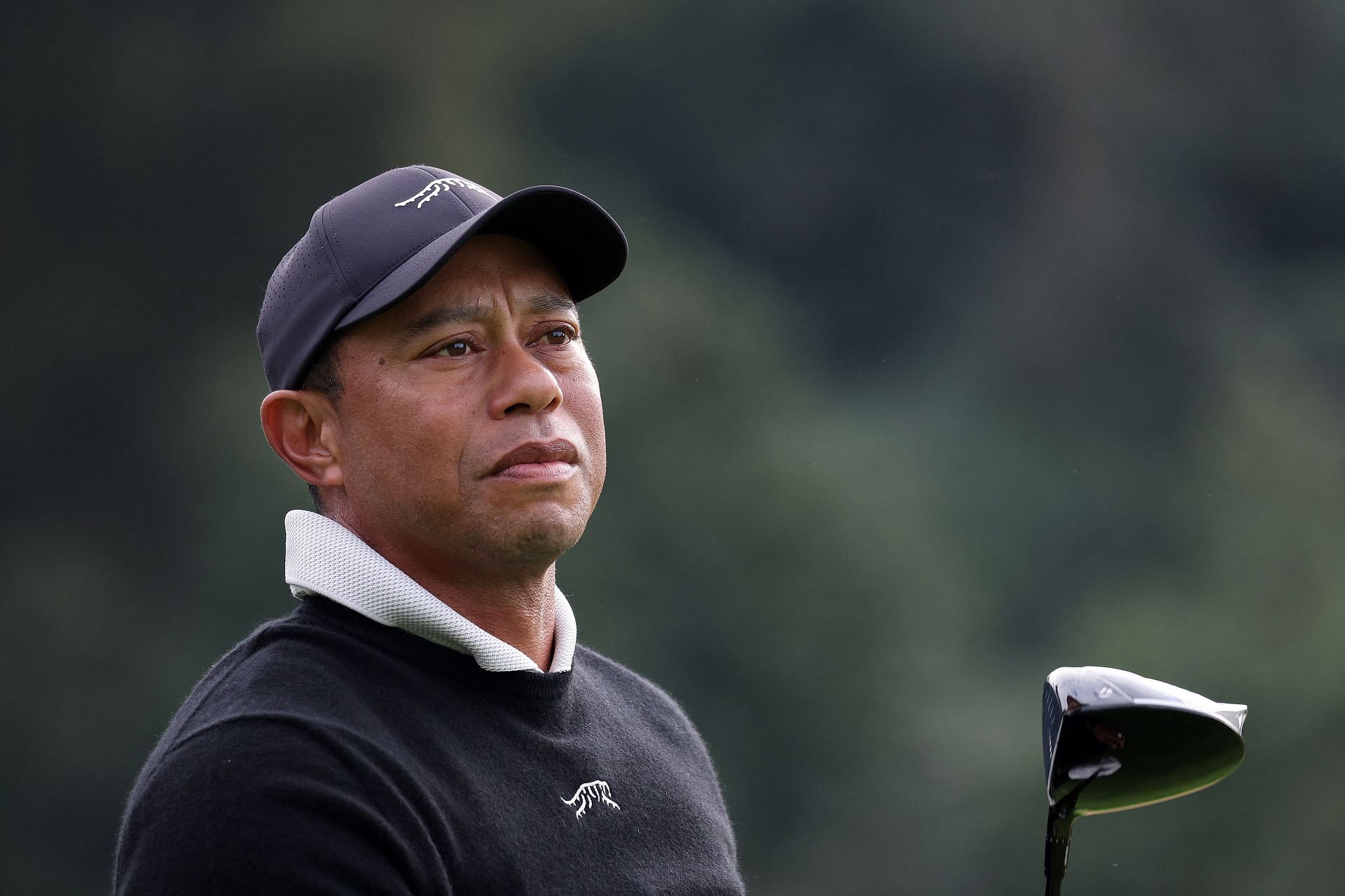 Tiger Woods has a new logo on his hat and shirt