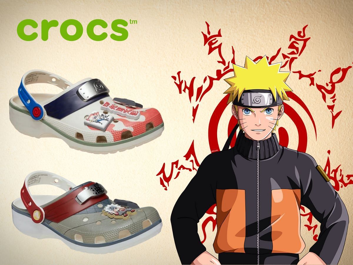Naruto x Crocs Classic Clog Minato Namikaze and Jiraiya colorways (Image via Instagram/@hypedleak)
