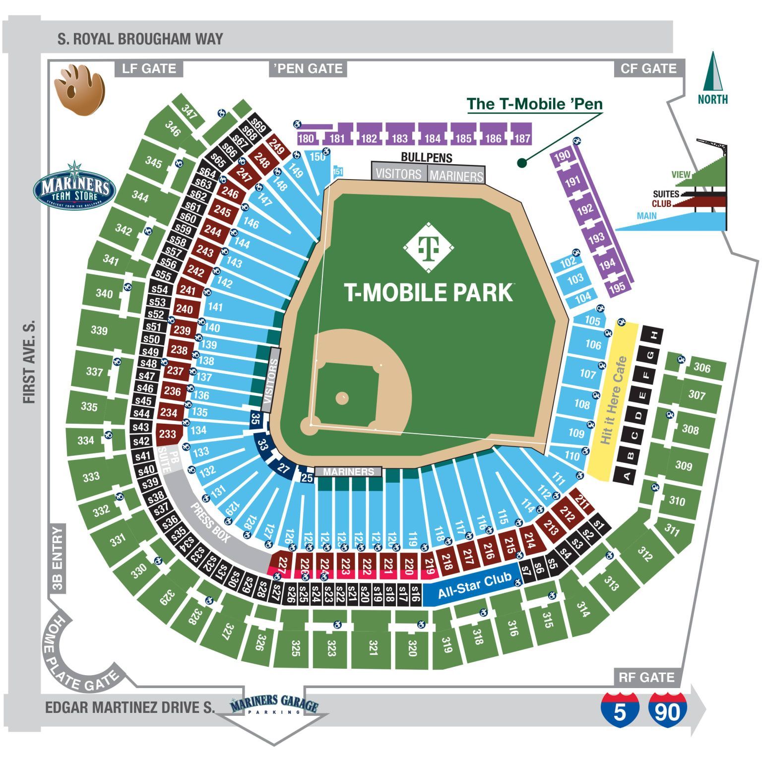 T-Mobile Park Seating Chart