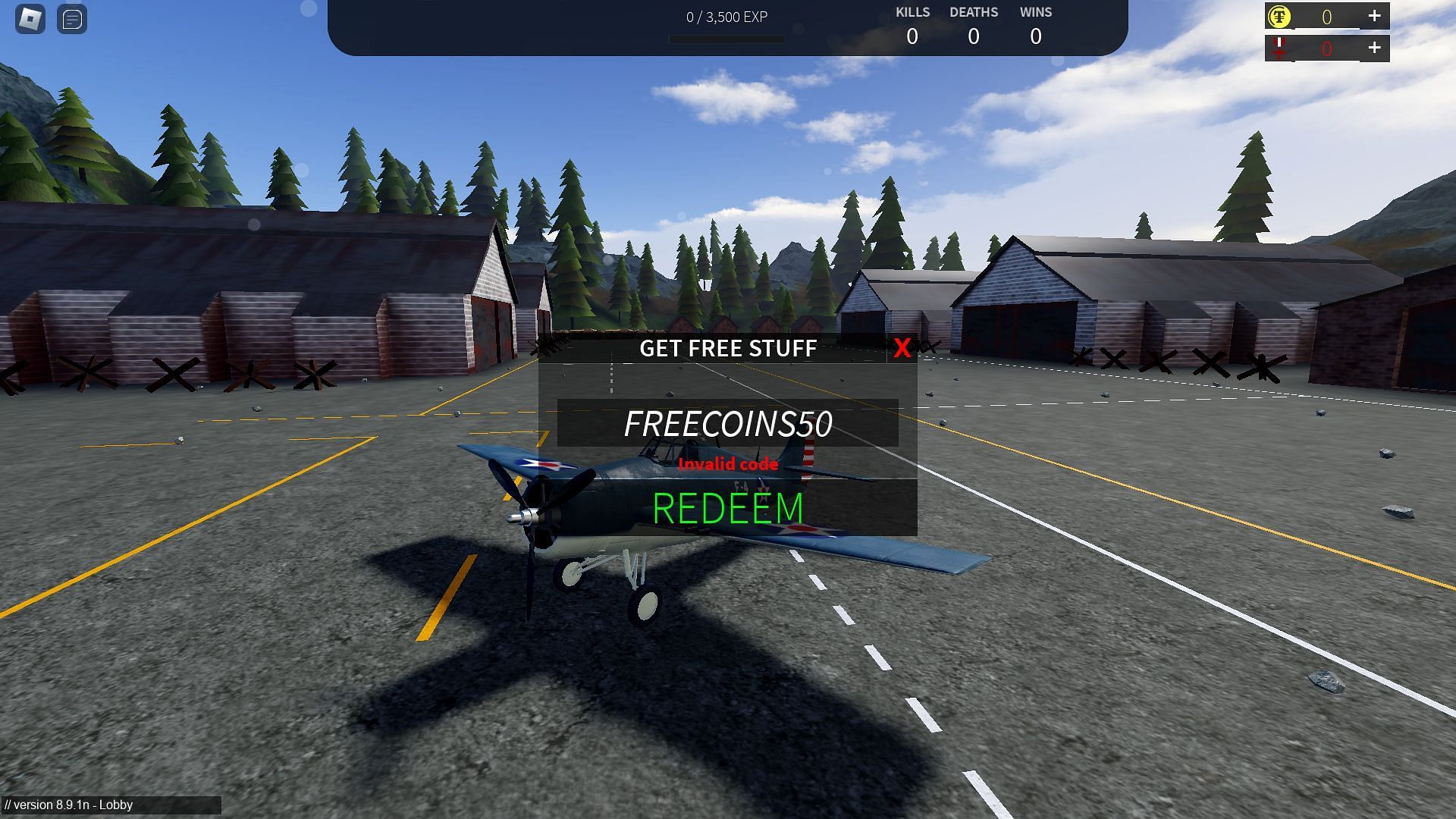 Troubleshooting codes for Wings of Glory (Image via Roblox)