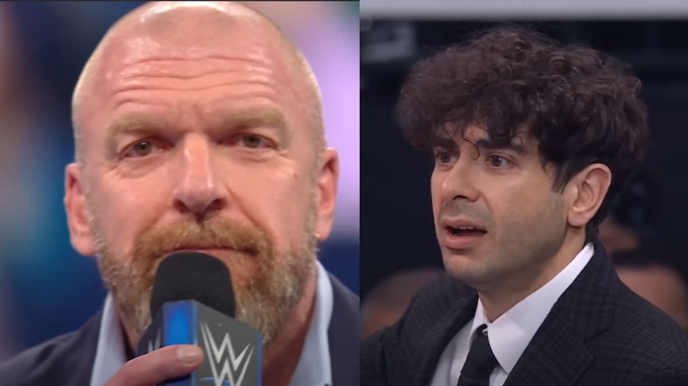 Triple H (left), Tony Khan (right)