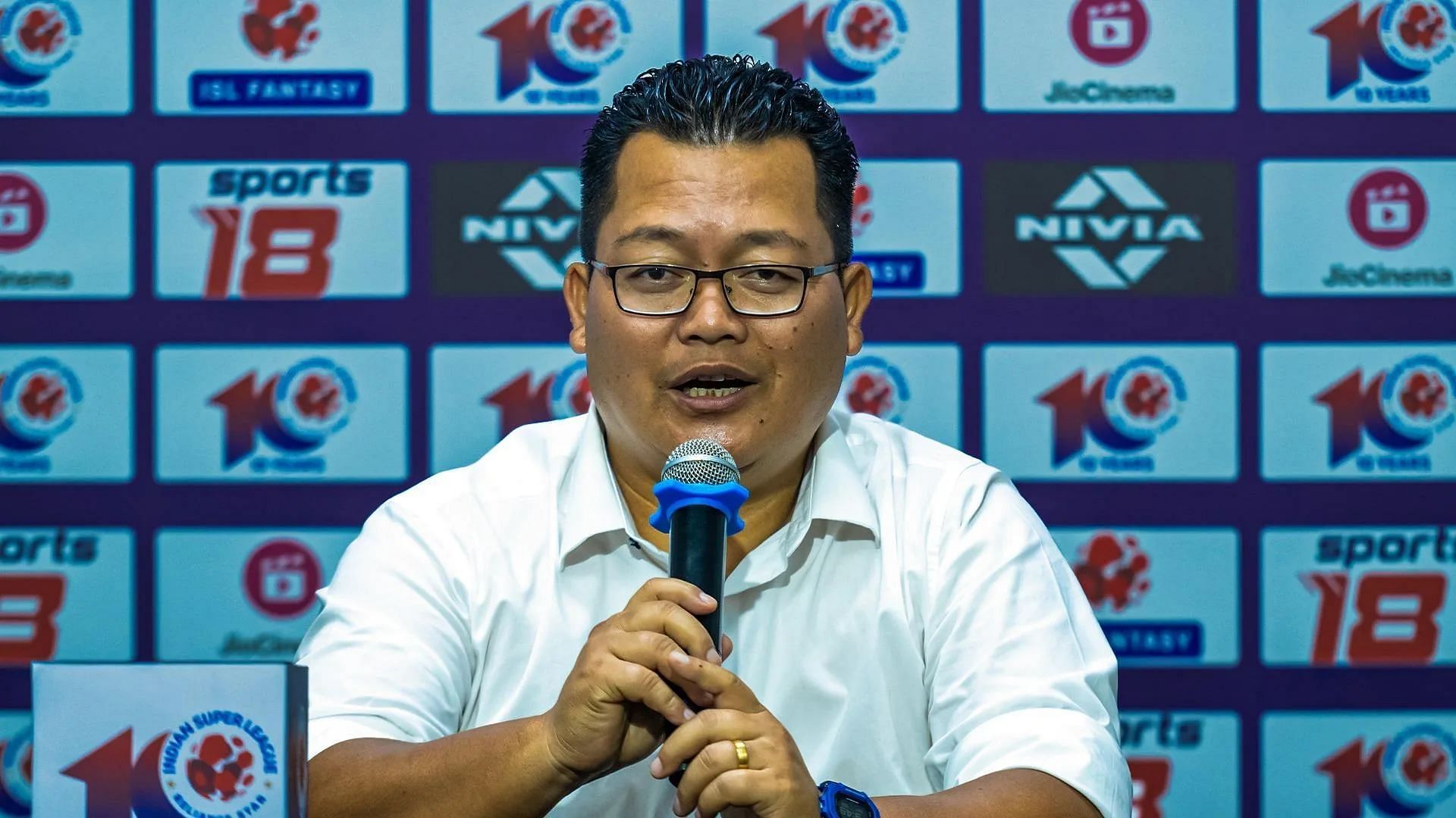 Hyderabad FC head coach Thangboi Singto addressed the media after the loss to Bengaluru FC. (ISL)