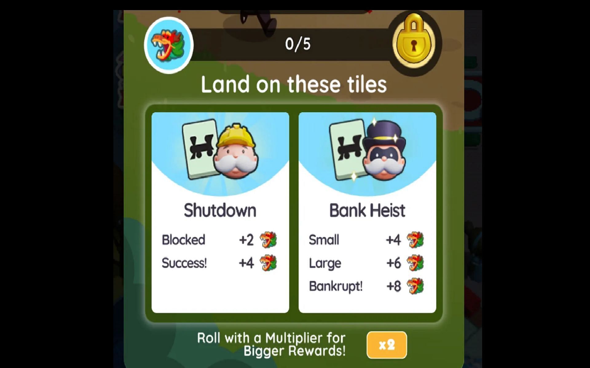 Here is how to earn points for Monopoly Go Dragon race milestones. (Image via Scopely)