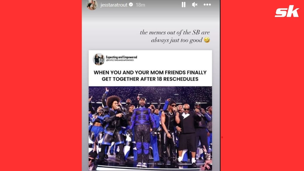 "Just too good" - Mike Trout's wife Jessica reacts to hilarious Super