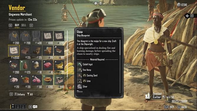 How to get Blaster Sloop in Skull and Bones? Blueprint location, crafting requirements, and more