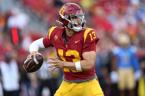 Caleb Williams during UCLA v USC