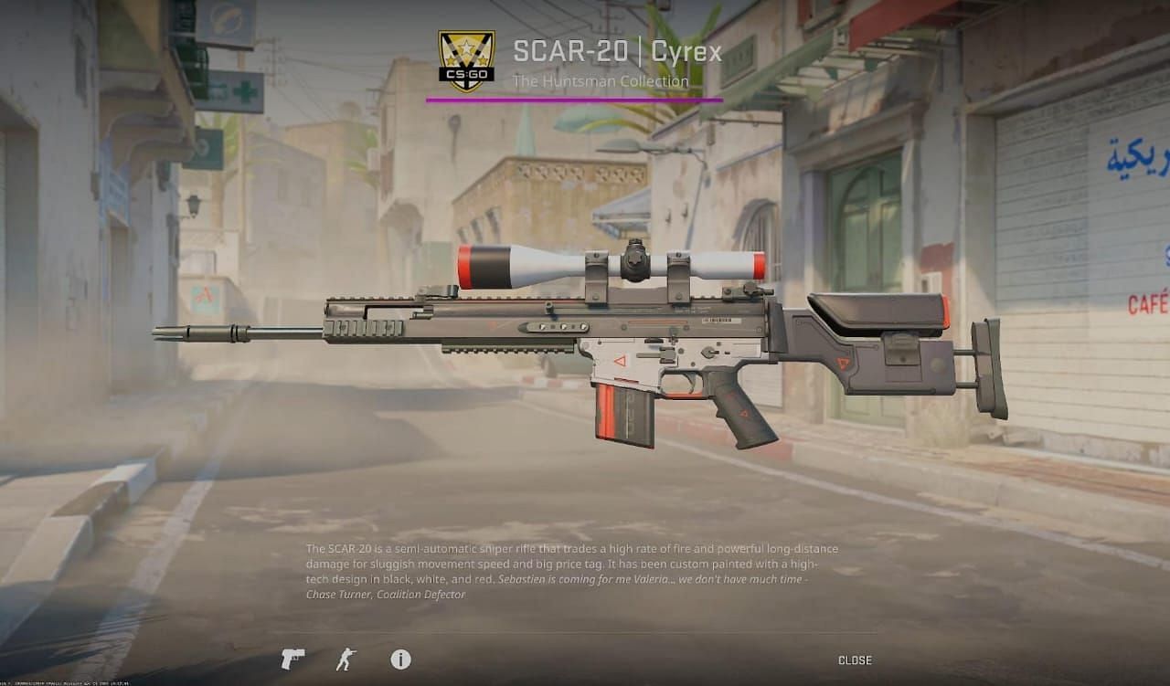 SCAR-20 Cyrex (Image via Valve || YouTube/covernant)