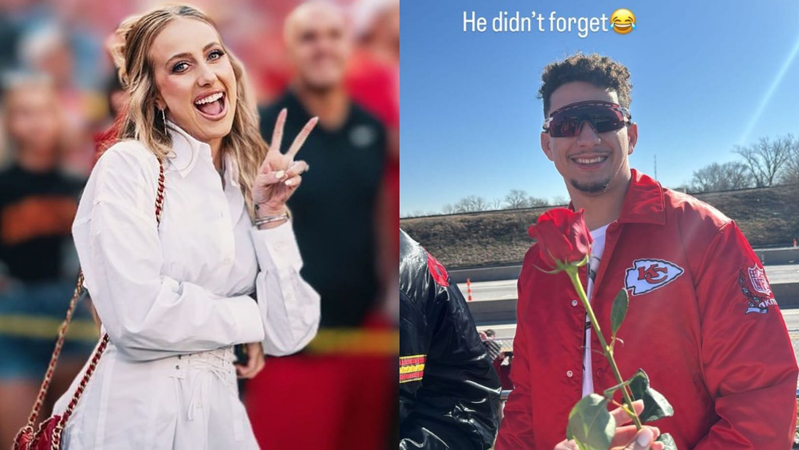 Brittany and Patrick Mahomes enjoyed a different Valentine