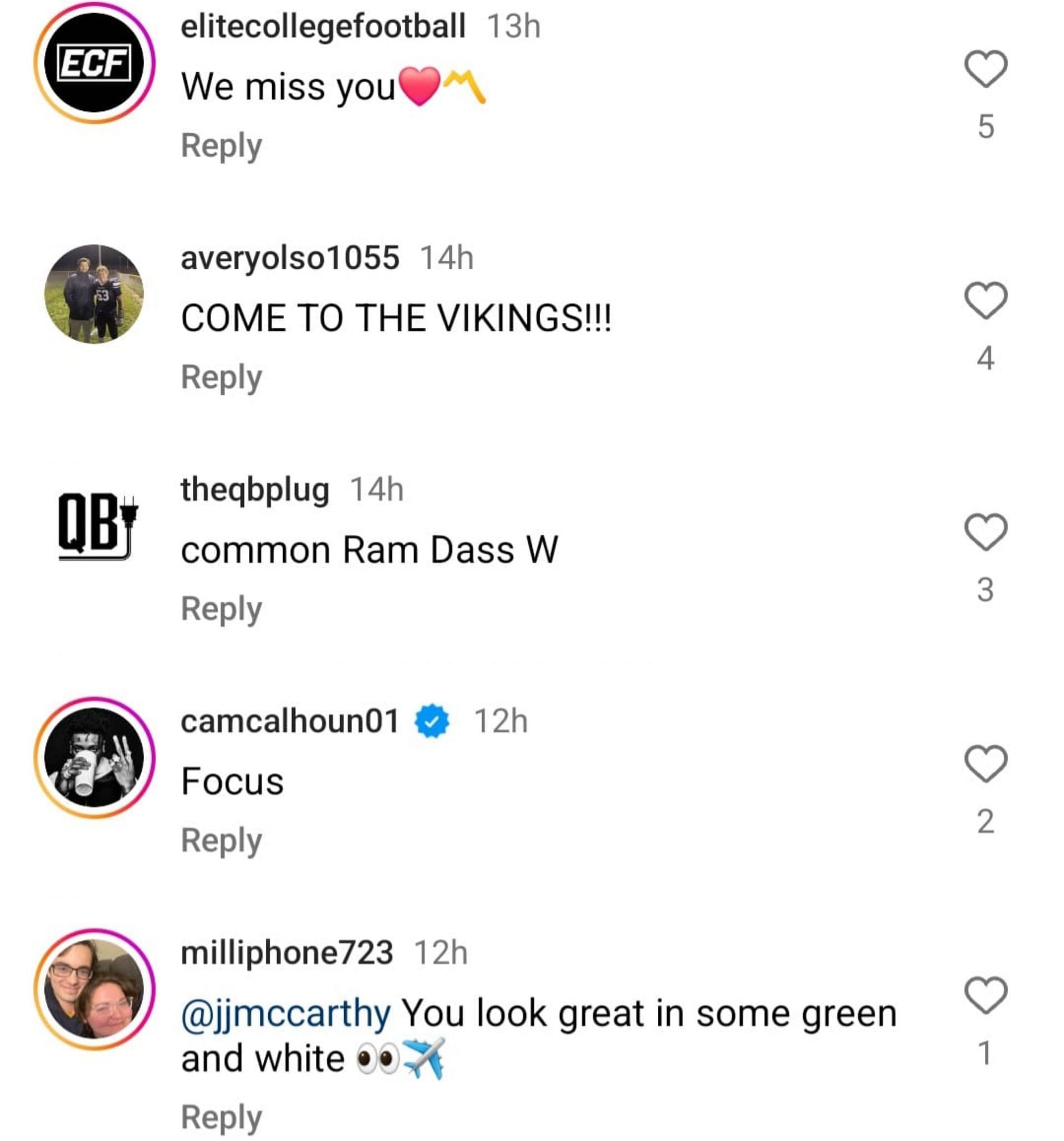 Even more reactions to McCarthy&#039;s preparations.